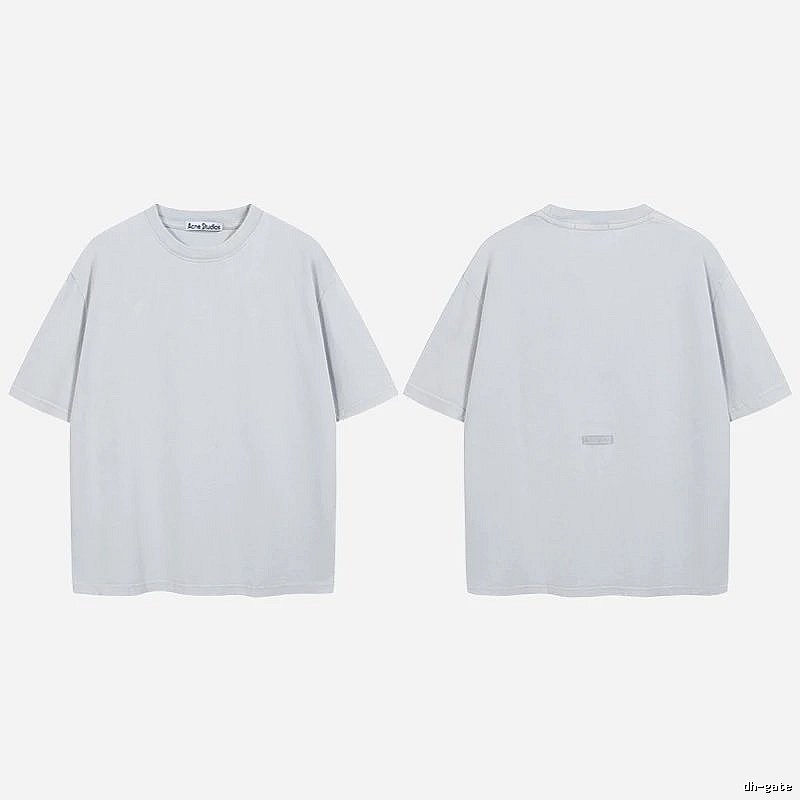 Acne Studios 2090-80 Blue Style Ac908040 Stockholm Logo T-Shirt Relaxed Styling
