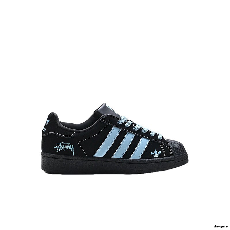 Adidas Originals Trendy Cool Black and Blue Shoes