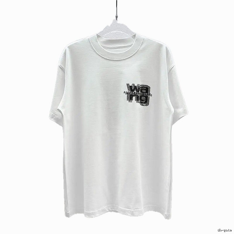 Alexander Wang Logo Cool Style White T-Shirt