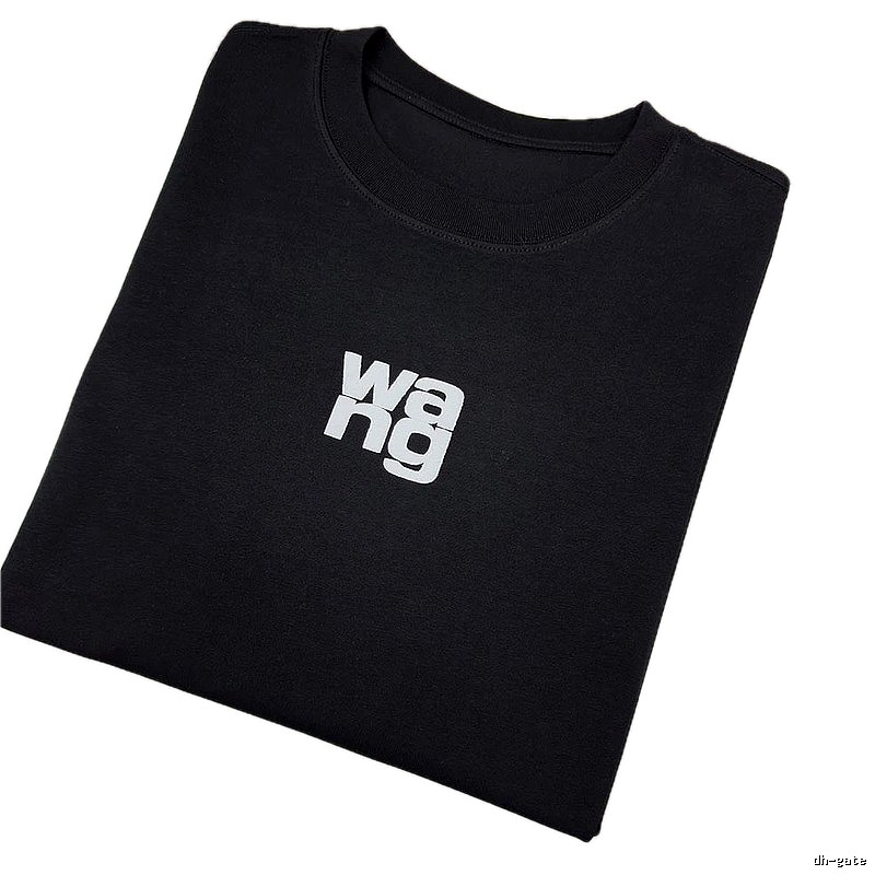 Alexander Wang Logo Street Style Black T-shirt