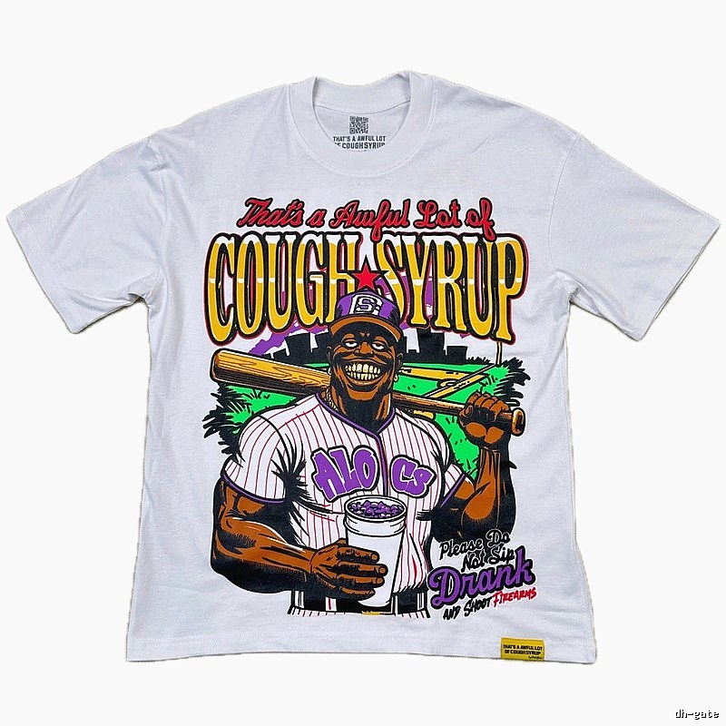 ALOCS American Vintage Baseball White Short-sleeve T-shirt