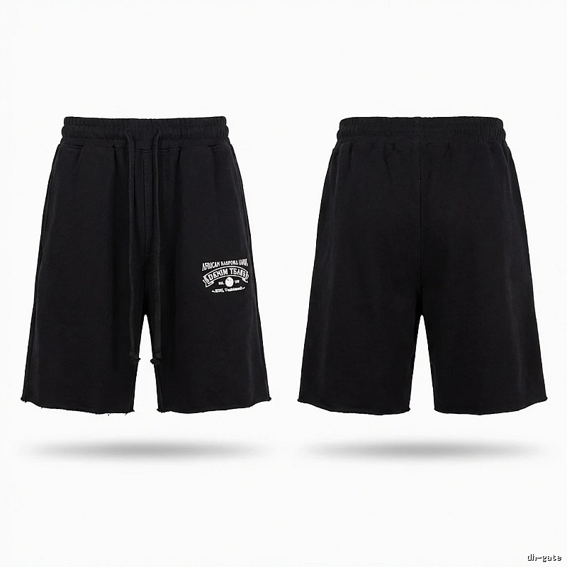 American casual black shorts of DENIM TEARS