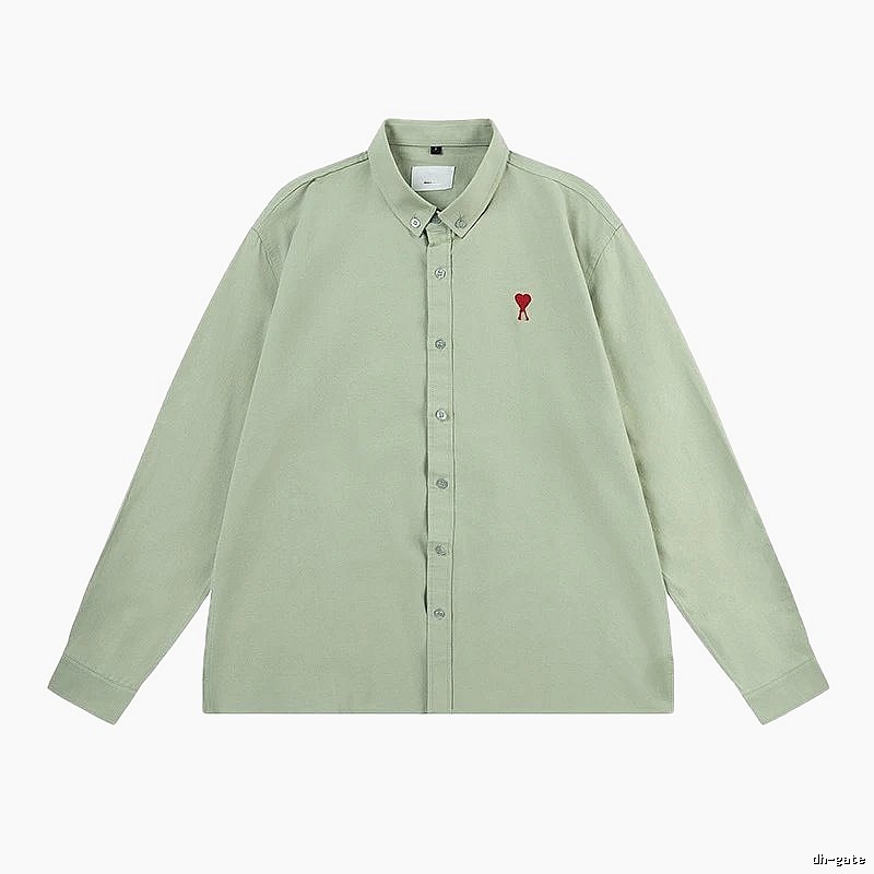 AMI minimalist style green shirt
