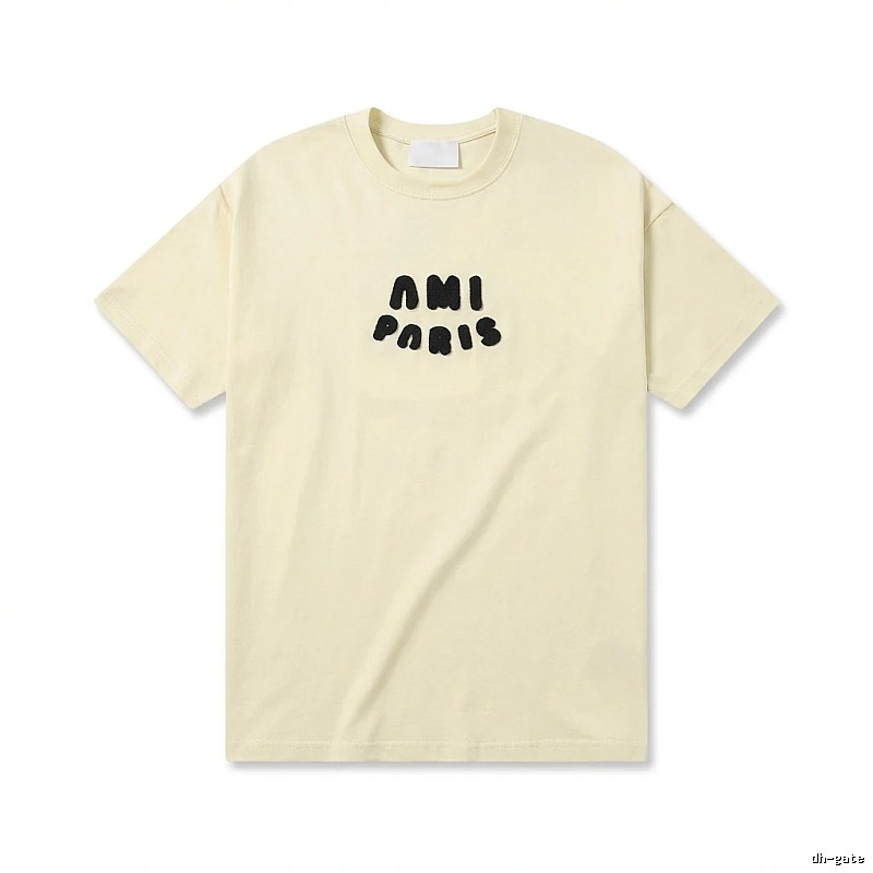 AMI Paris Casual Style Off-White T-shirt