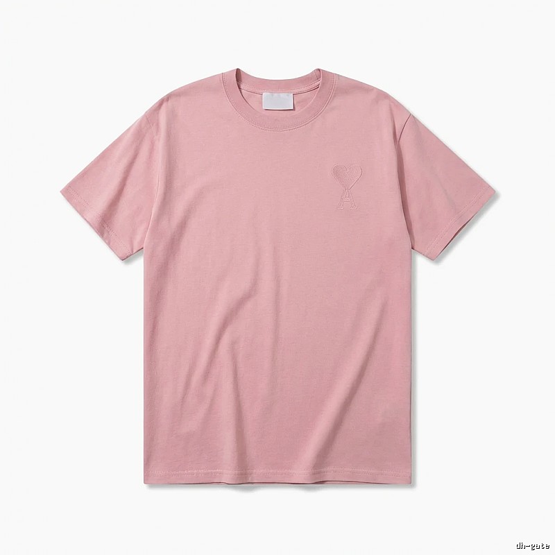 AMI simple and elegant pink T-shirt