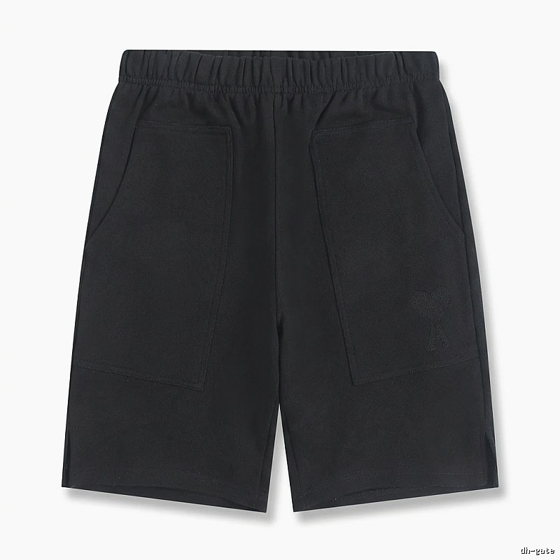 AMI Workwear Style Black Shorts