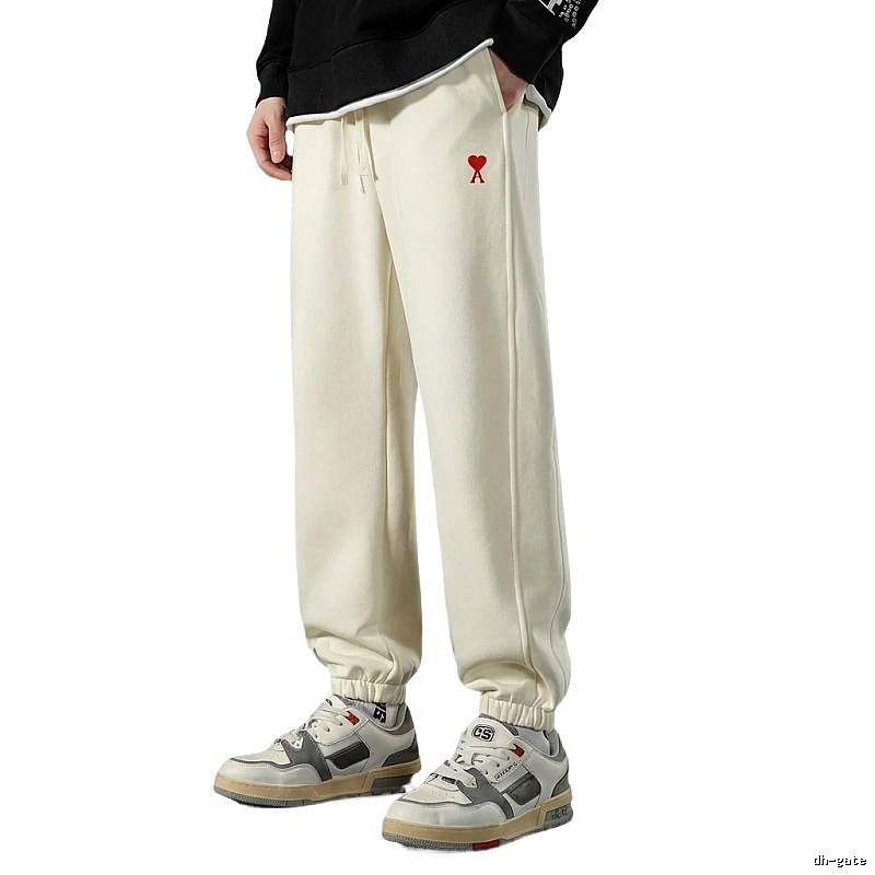 AMI&EASY minimalist style off-white sweatpants