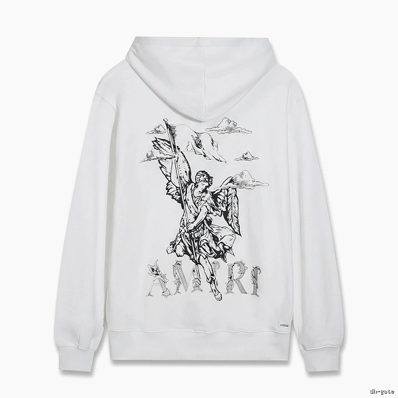 AMIRI Angel Print White Sweatshirt