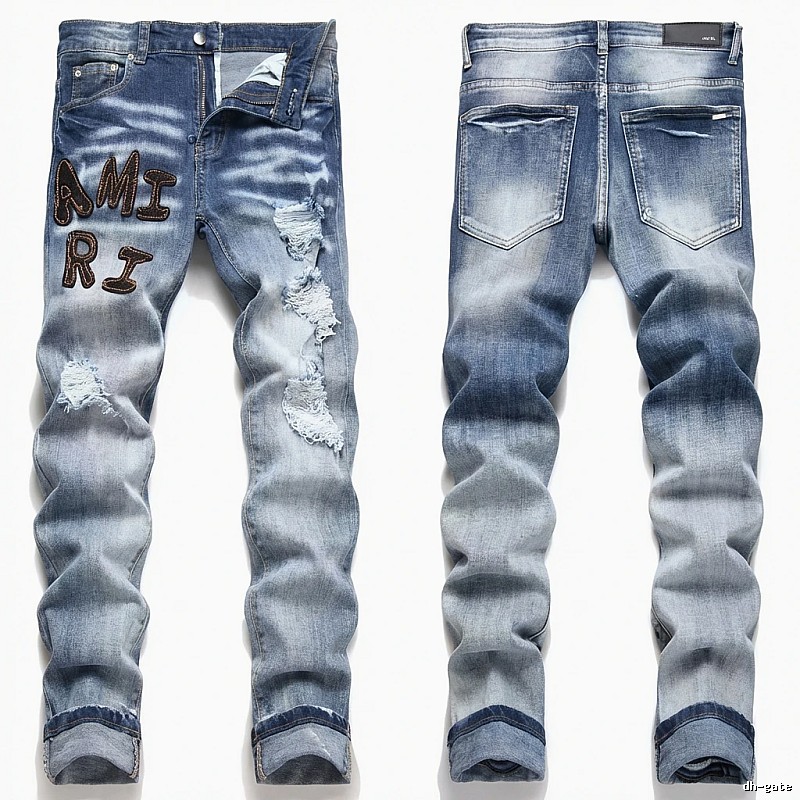 AMIRI Gradient Ripped Jeans
