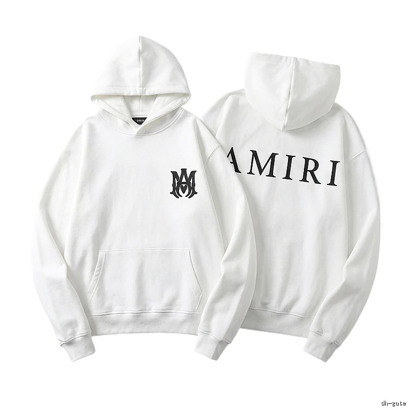 AMIRI minimalist style white hoodie