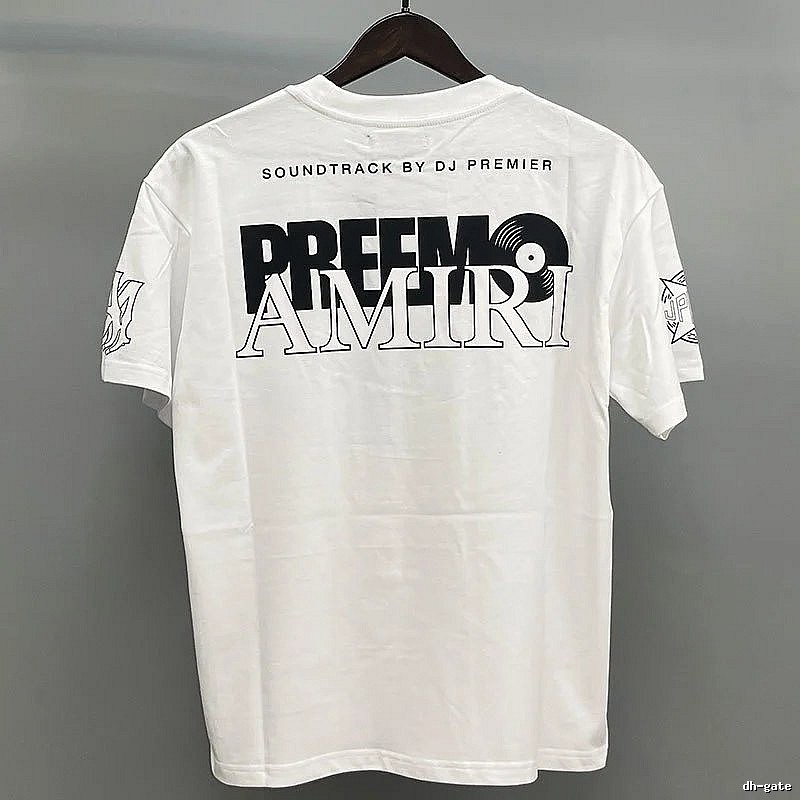 Amiri White Black Records Graphic T-Shirt Coffee Run