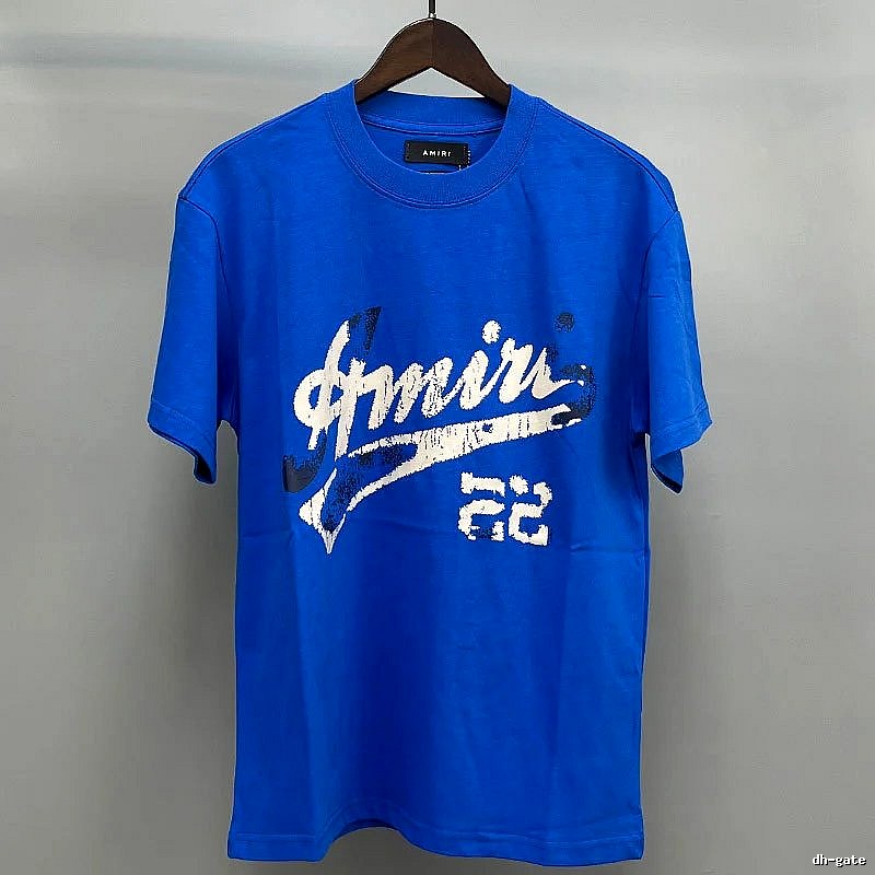 Amiri White Blue Records Graphic T-Shirt Color Pop