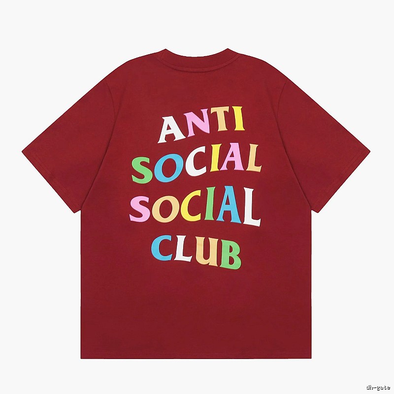Anti Social Social Club Lightweight Logo T-shirt Black Orange Anti for Trend Styling