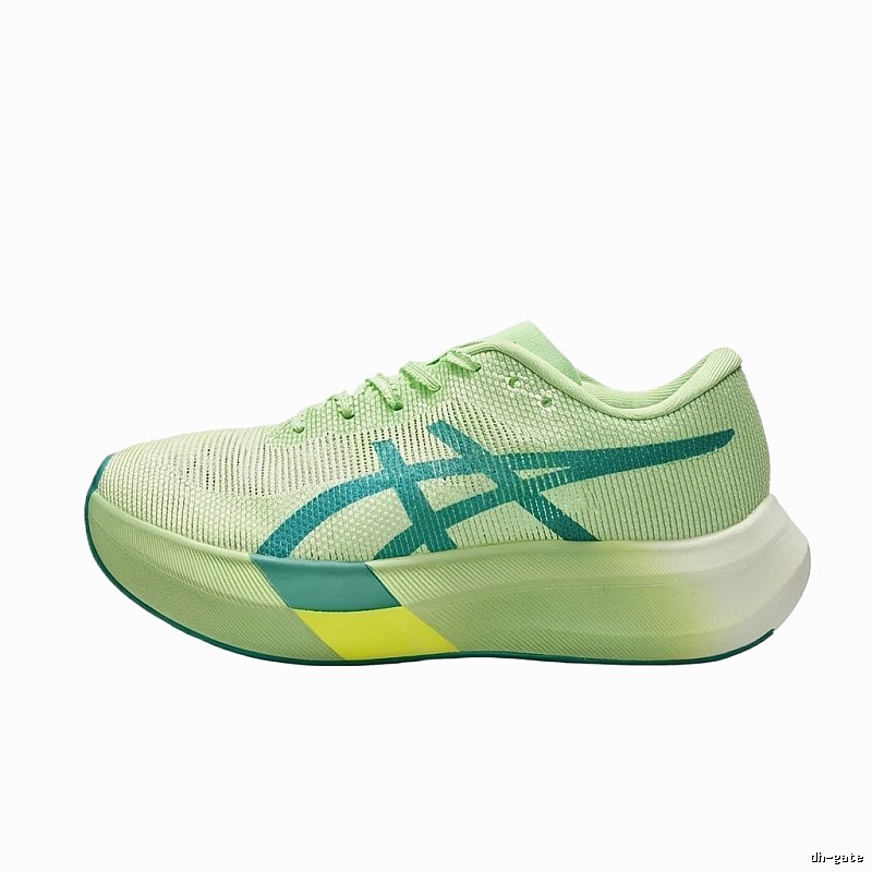 ASICS fluorescent green running shoes