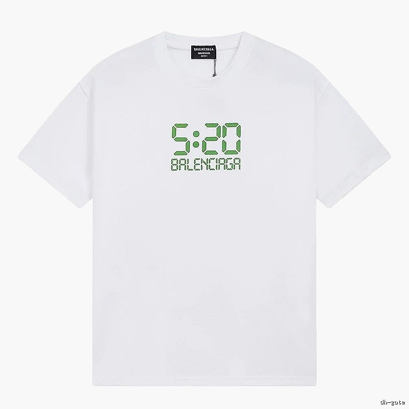 Balenciaga digital-style white T-shirt