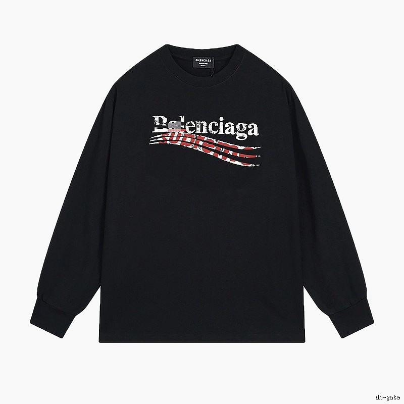 Balenciaga graffiti-style black T-shirt