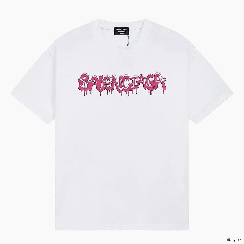 Balenciaga graffiti-style white T-shirt