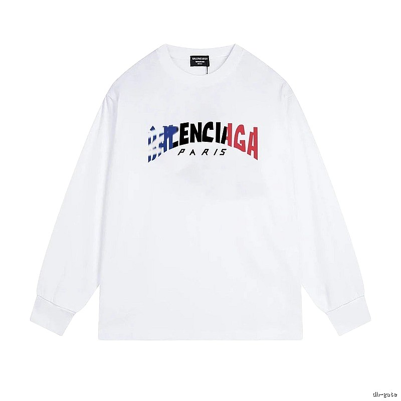 Balenciaga letter-style white T-shirt