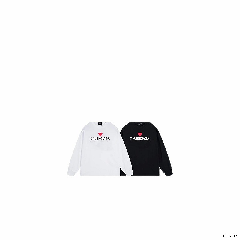 Balenciaga Love Heart Casual Style Long-sleeved Shirt