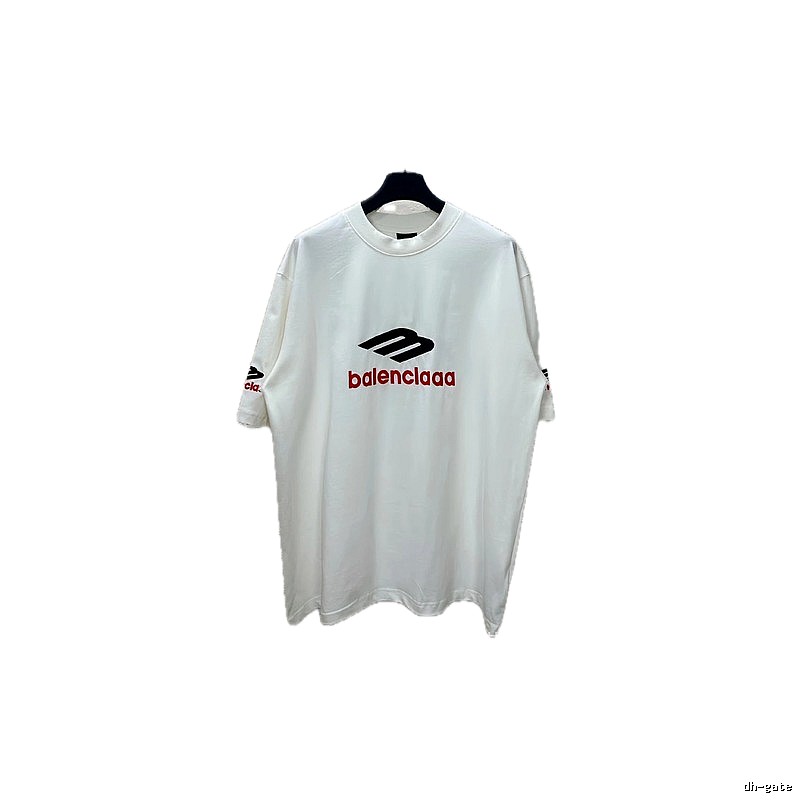 Balenciaga minimalist style white T-shirt