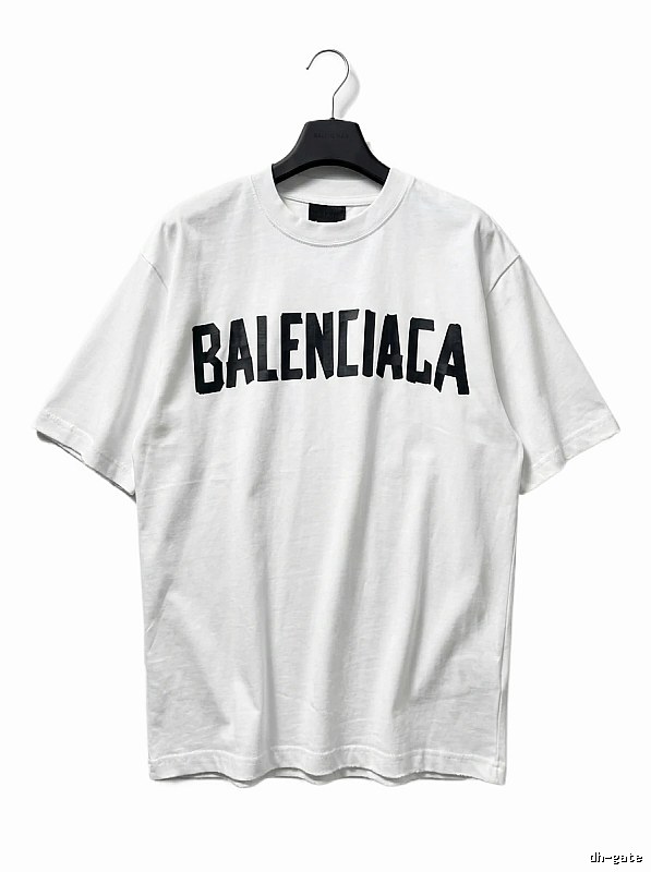Balenciaga minimalist style white T-shirt