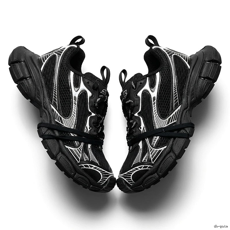 Balenciaga retro black and grey sports shoes