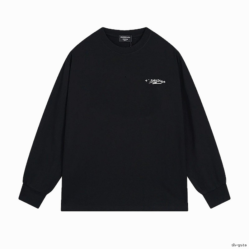 Balenciaga simple style black long-sleeved shirt