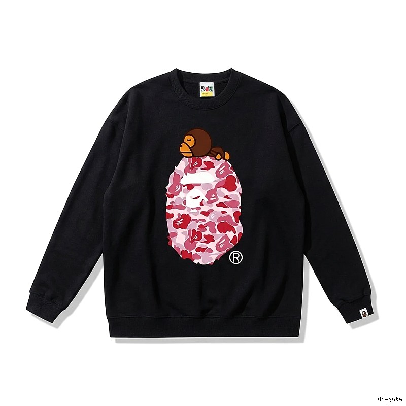 Bape Ape Head Camouflage Style Black Sweatshirt