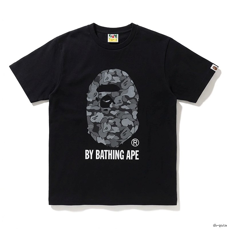 Bape Ape Head Camouflage Style Black T-shirt