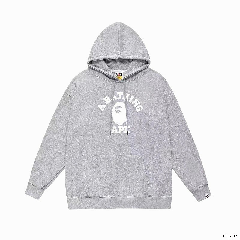 Bape Ape Head Grey Hoodie