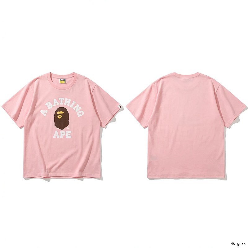 Bape Ape Head Pink T-shirt