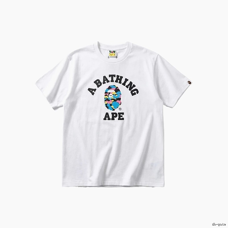Bape Camouflage Alphabet White T-shirt