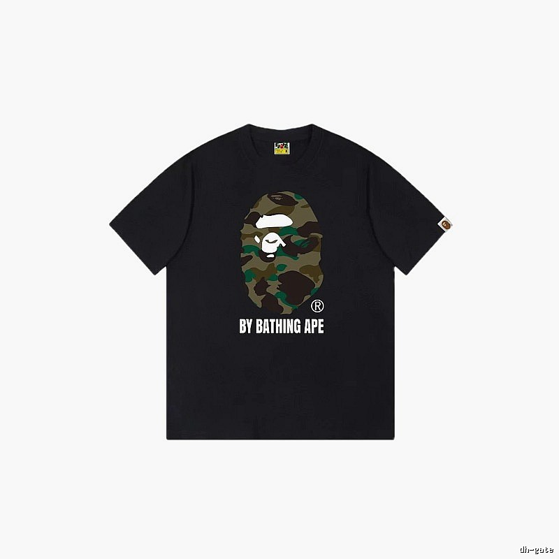Bape camouflage style black T-shirt