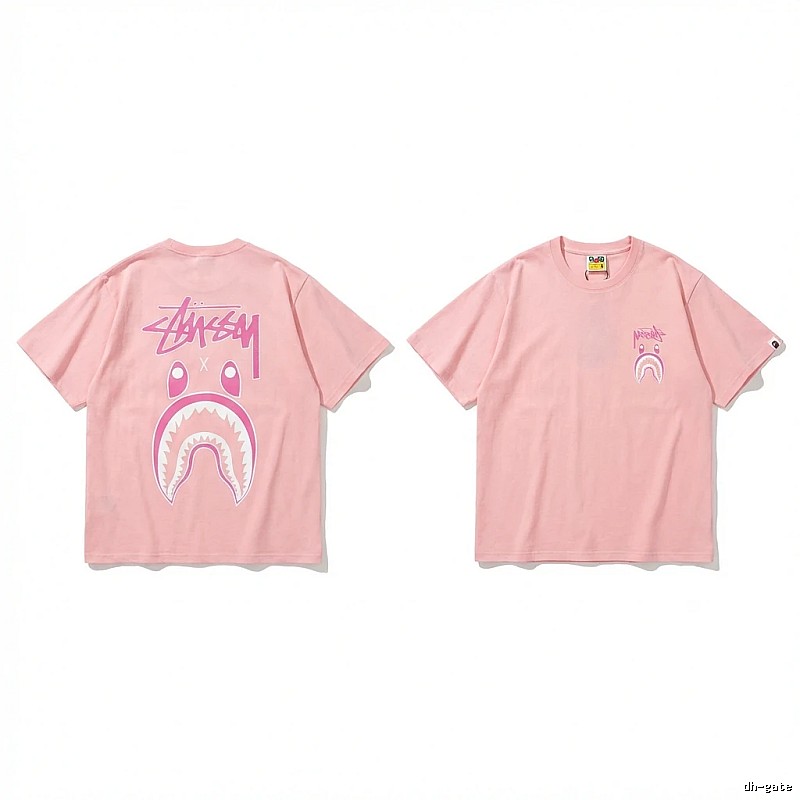 Bape Shark Co-branded Pink T-shirt
