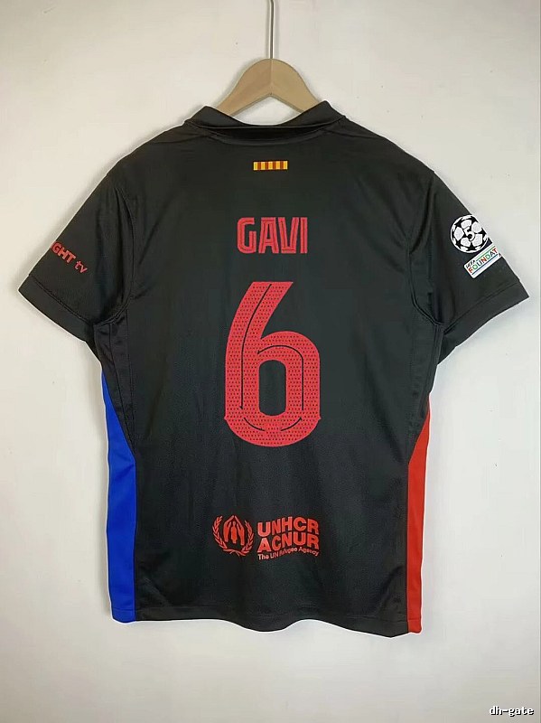 Barcelona Casual Gavi #6 soccer jersey Blue Red Barcelona for Comfortable Styling
