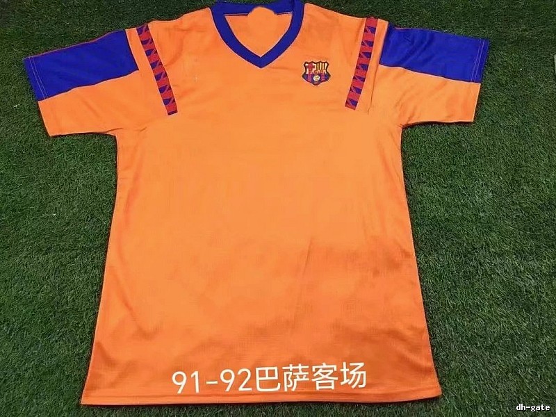Barcelona Patterned Retro soccer jersey Blue Red Barcelona with Signature Styling