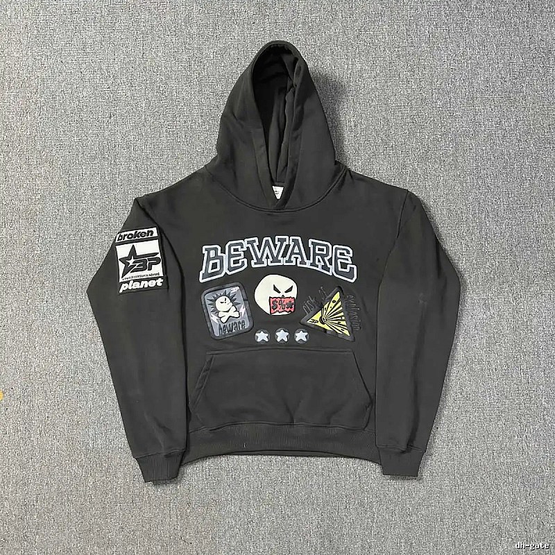 Broken Hearts Style H230 Skull Graphic Hoodie Smart Casual