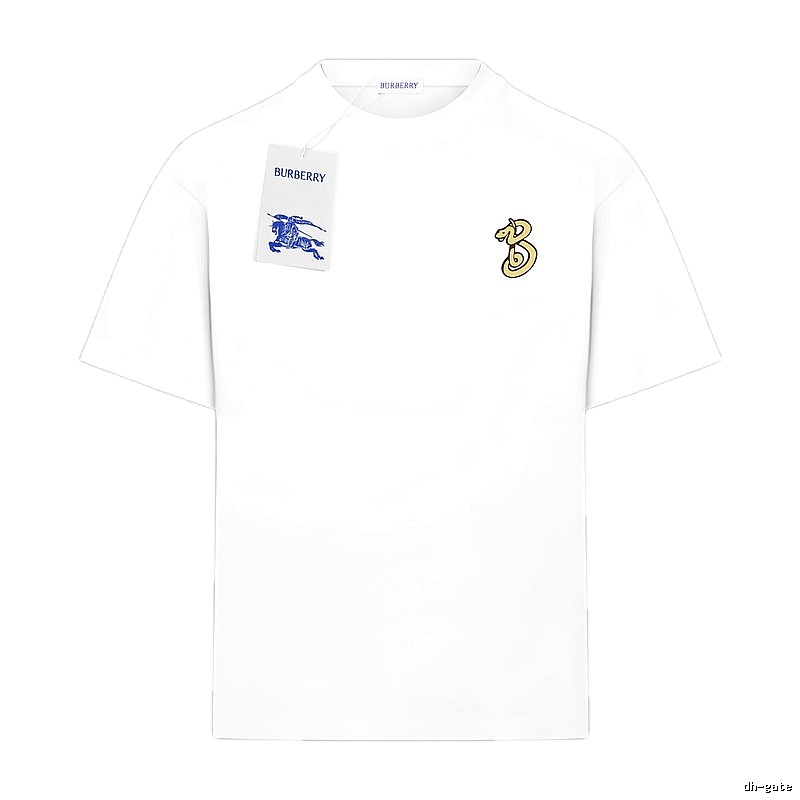 Burberry 3-letter logo simple white T-shirt