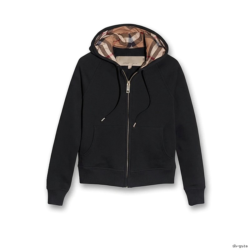Burberry checkered hooded black sweatshirt