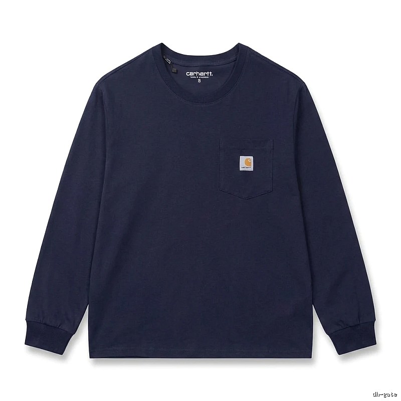 Carhartt basic simple navy long-sleeve