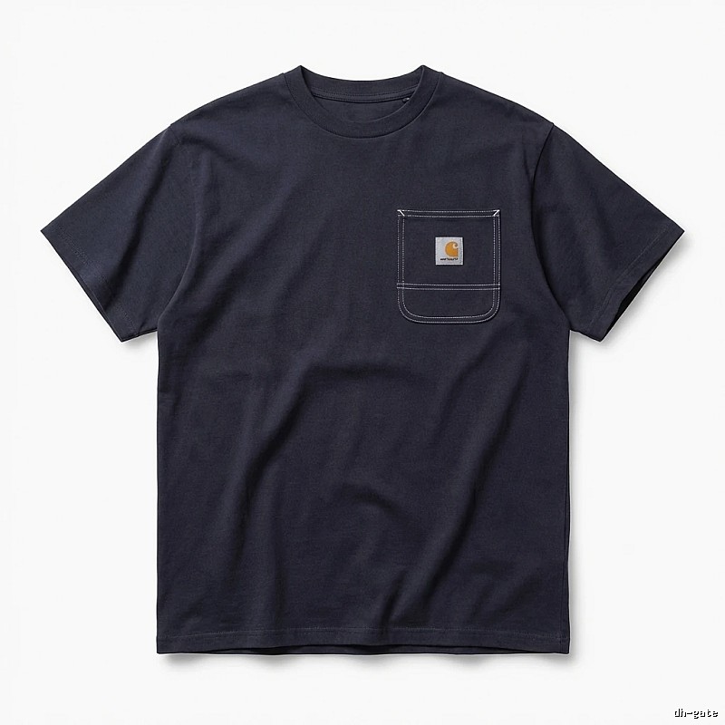 Carhartt minimalist style navy blue T-shirt