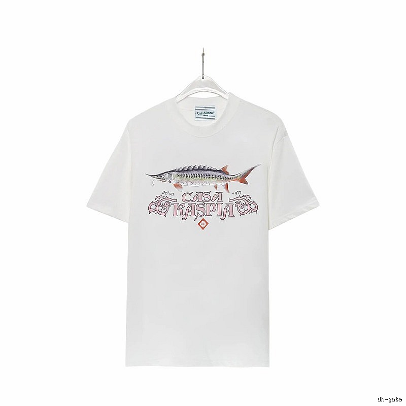 Casablanca - printed retro - style white T - shirt