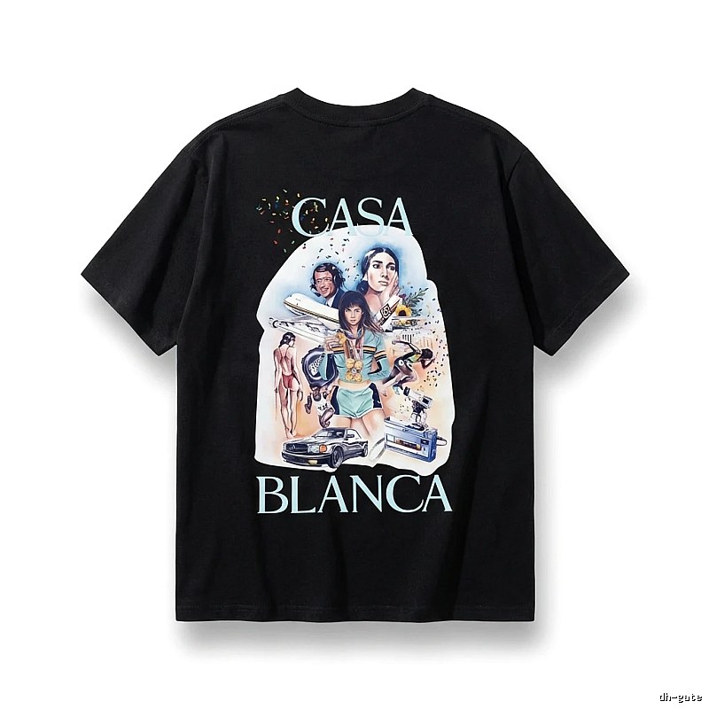 Casablanca retro style black T-shirt