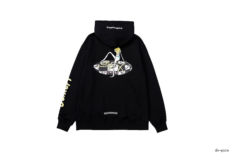 Chrome Hearts 2088-85 Black Cross Graphic Hoodie Fan Wear