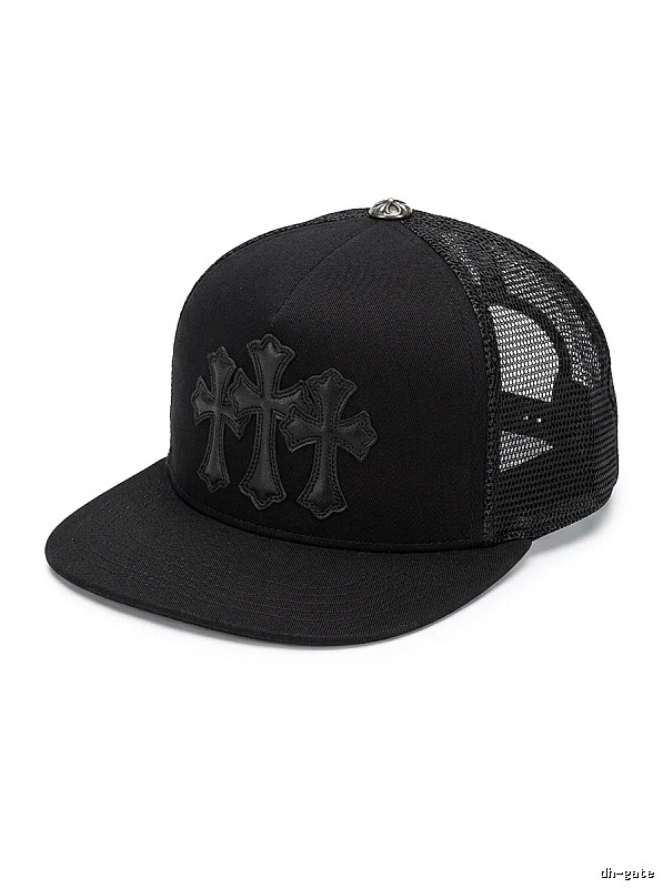 Chrome Hearts Black Trendy Baseball Cap