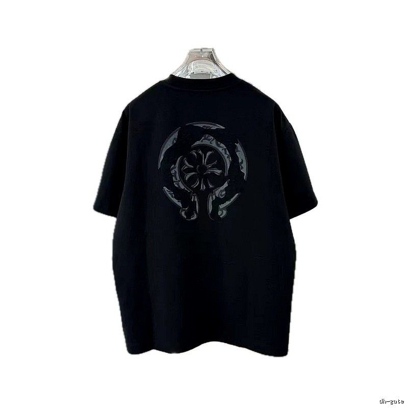Chrome Hearts Circular Relief Street Style Black Short-sleeve T-shirt