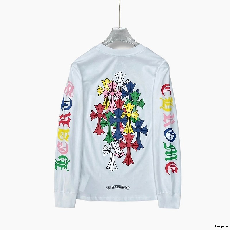 Chrome Hearts Colorful Floral Long-Sleeve T-Shirt