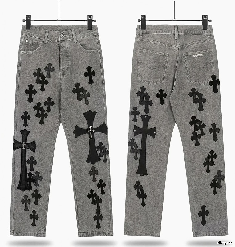 Chrome Hearts Cross Grey Jeans