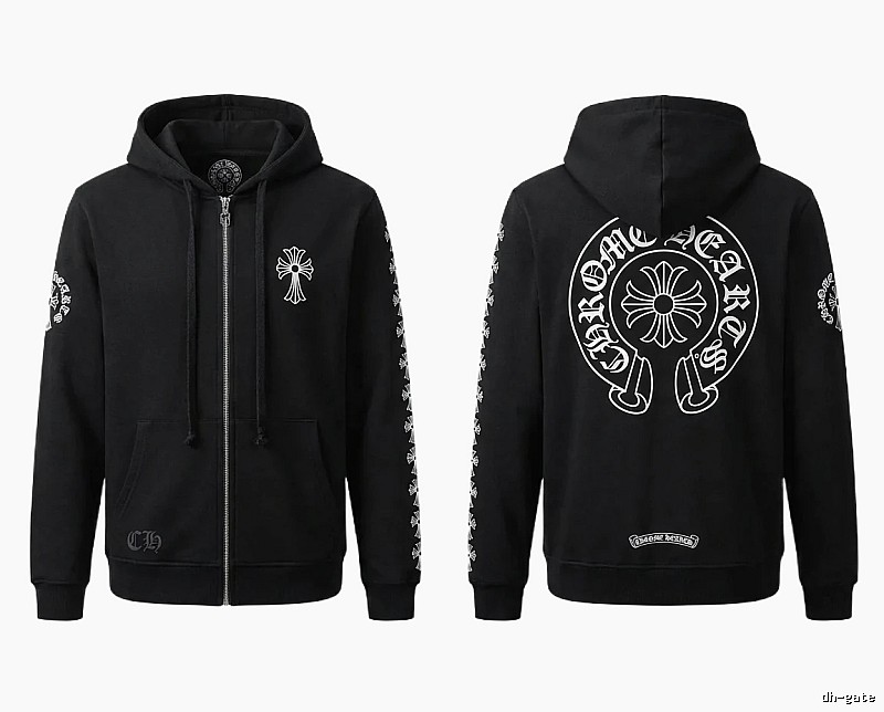 Chrome Hearts Cross Trendy Cool Black Sweatshirt