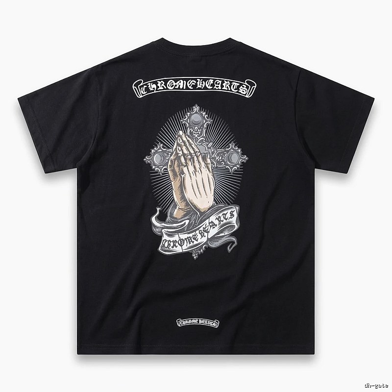 Chrome Hearts dark style black T-shirt